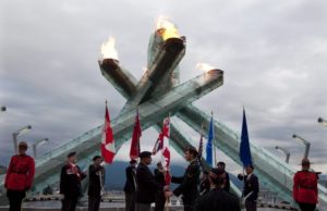 Olympic Cauldron Remembrance Day ceremony